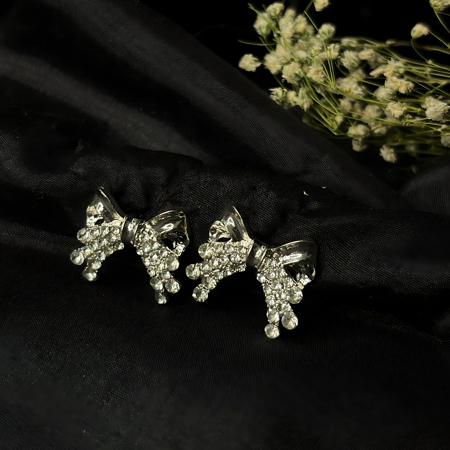 Metal Bow Earrings