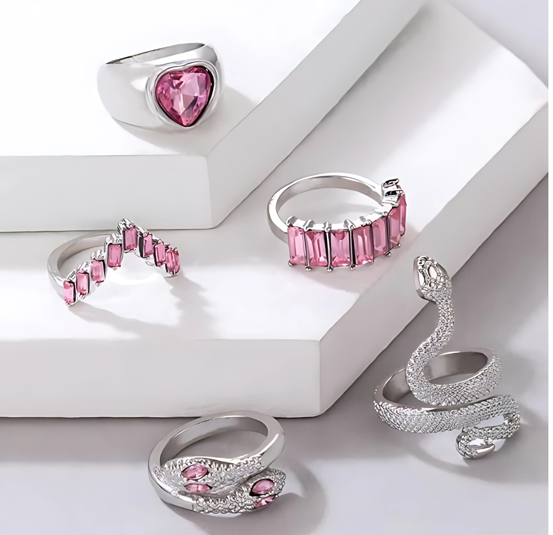 5 Sapphire Ring Set