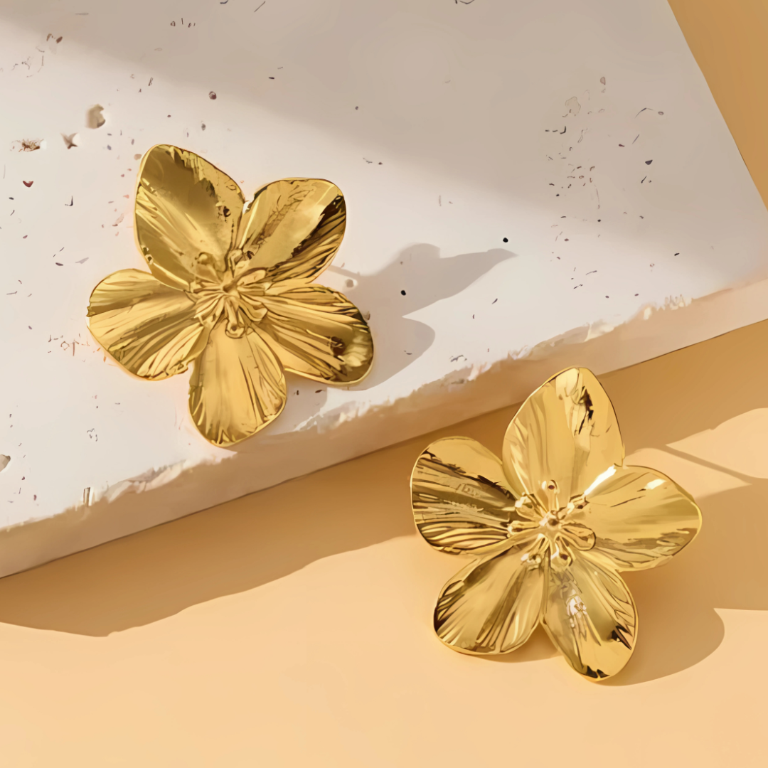 Vintage Bloom Set – Cuff, Earrings & Ring