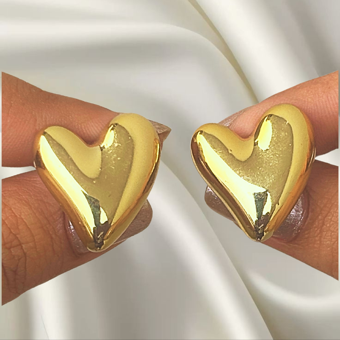 Chunky Heart Earrings