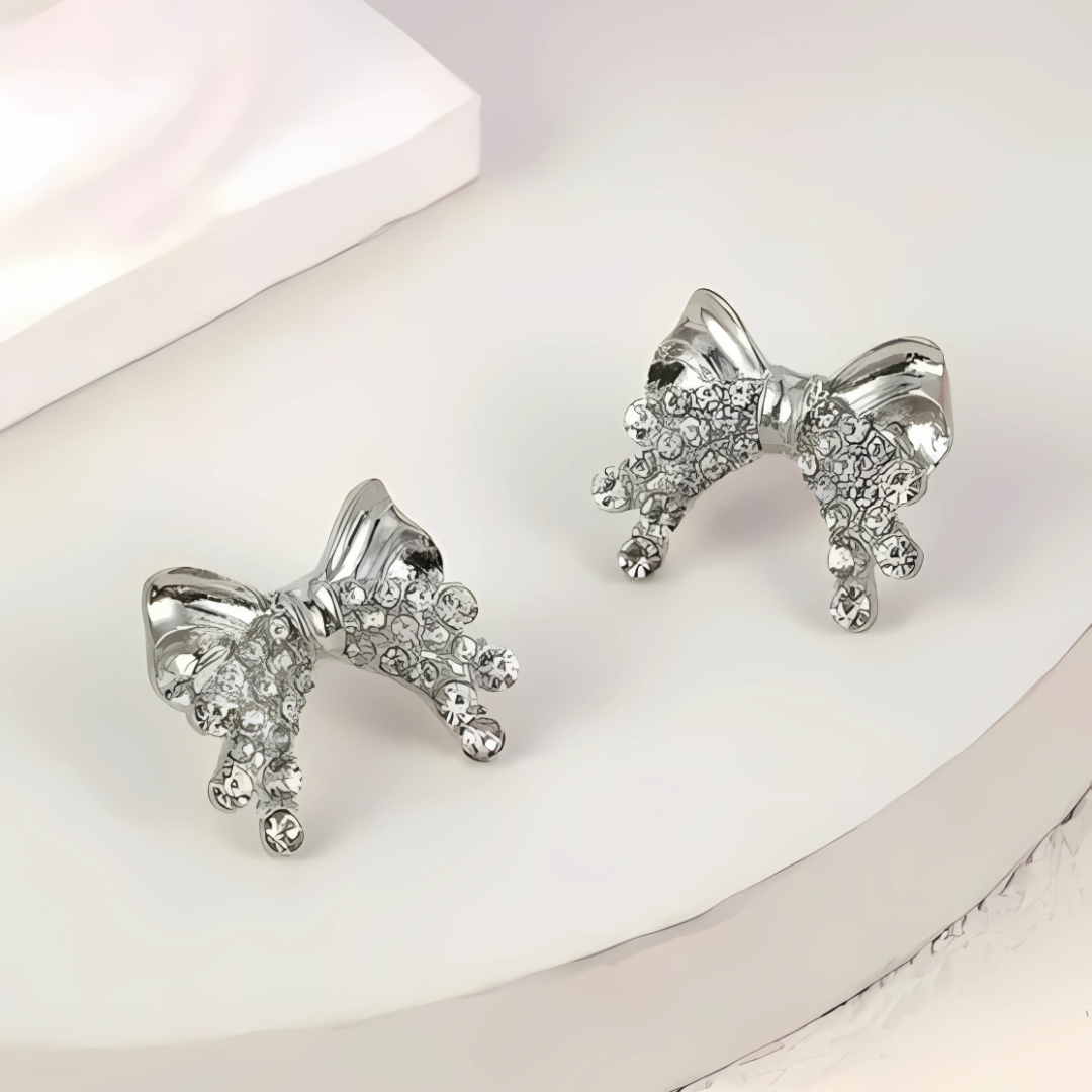Metal Bow Earrings