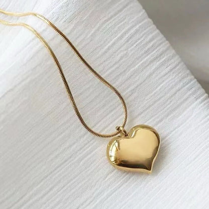 Puffed Heart Necklace