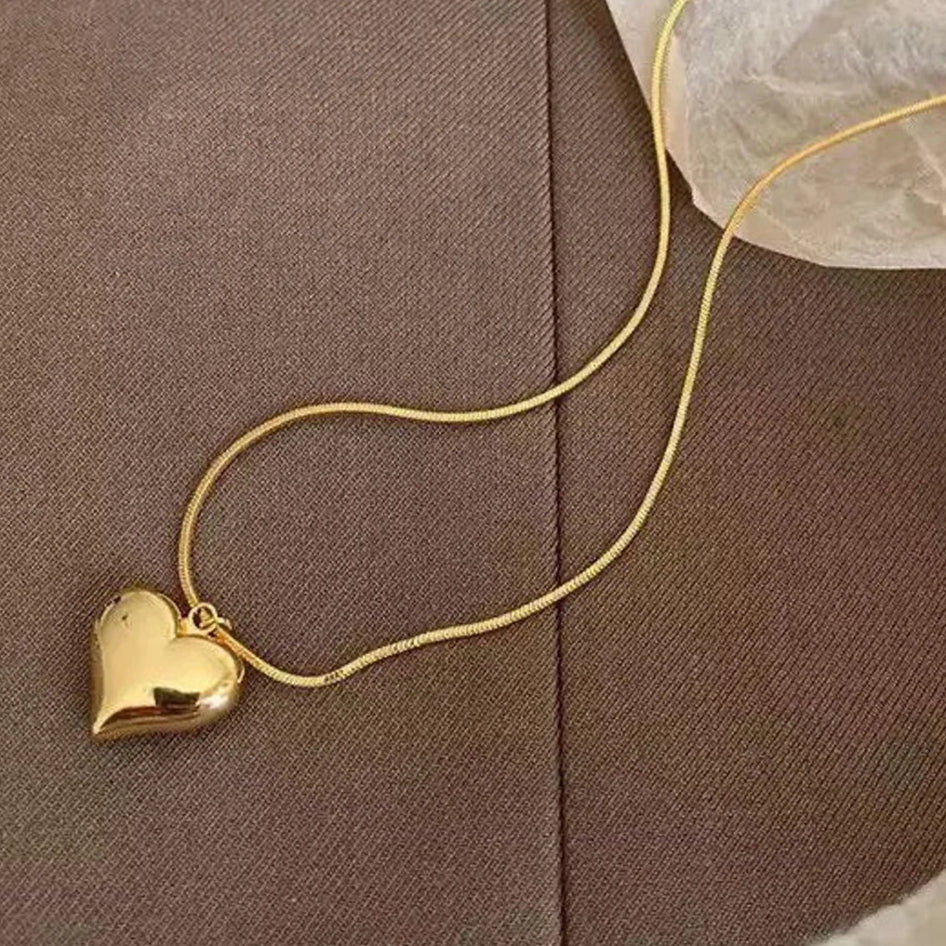 Puffed Heart Necklace