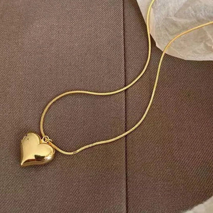 Puffed Heart Necklace