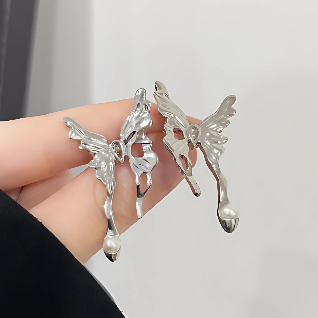 Metal Butterfly Earrings