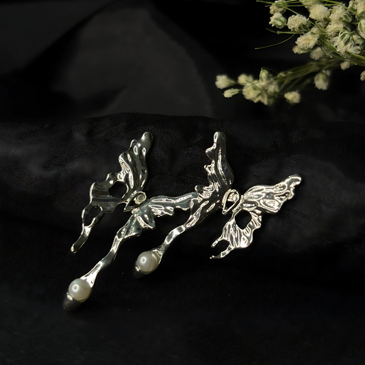 Metal Butterfly Earrings