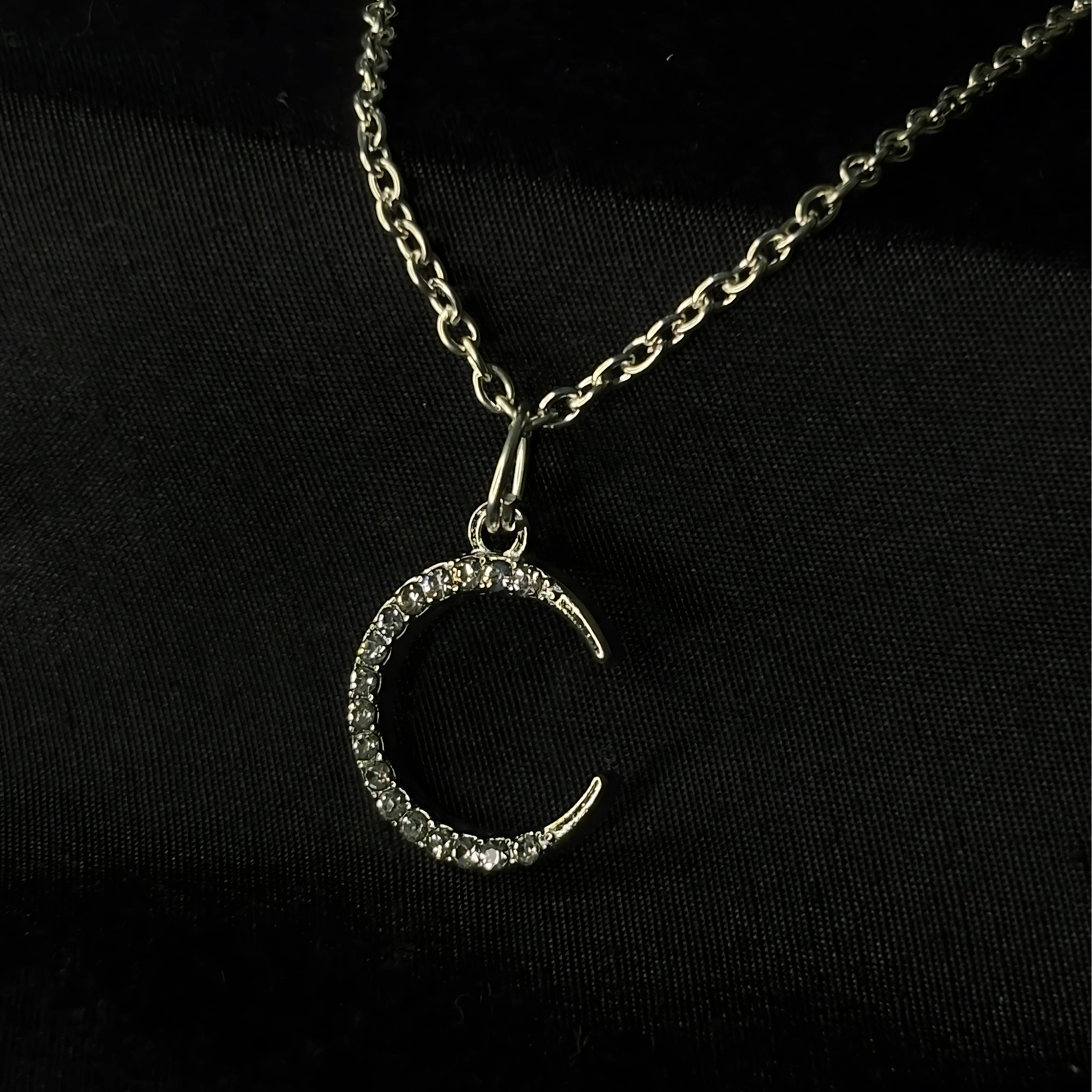 Half Moon Charm Necklace