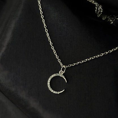 Half Moon Charm Necklace