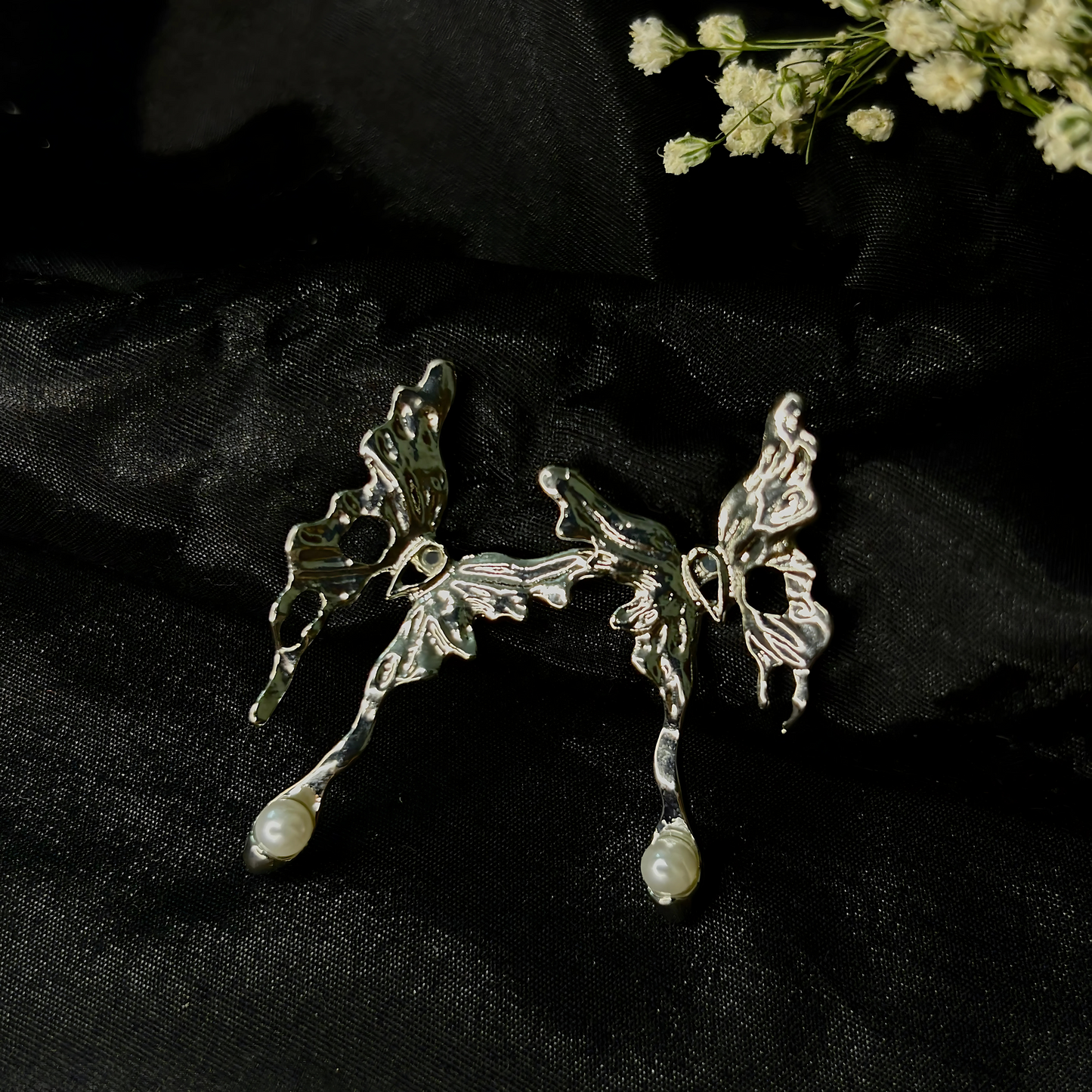 Metal Butterfly Earrings