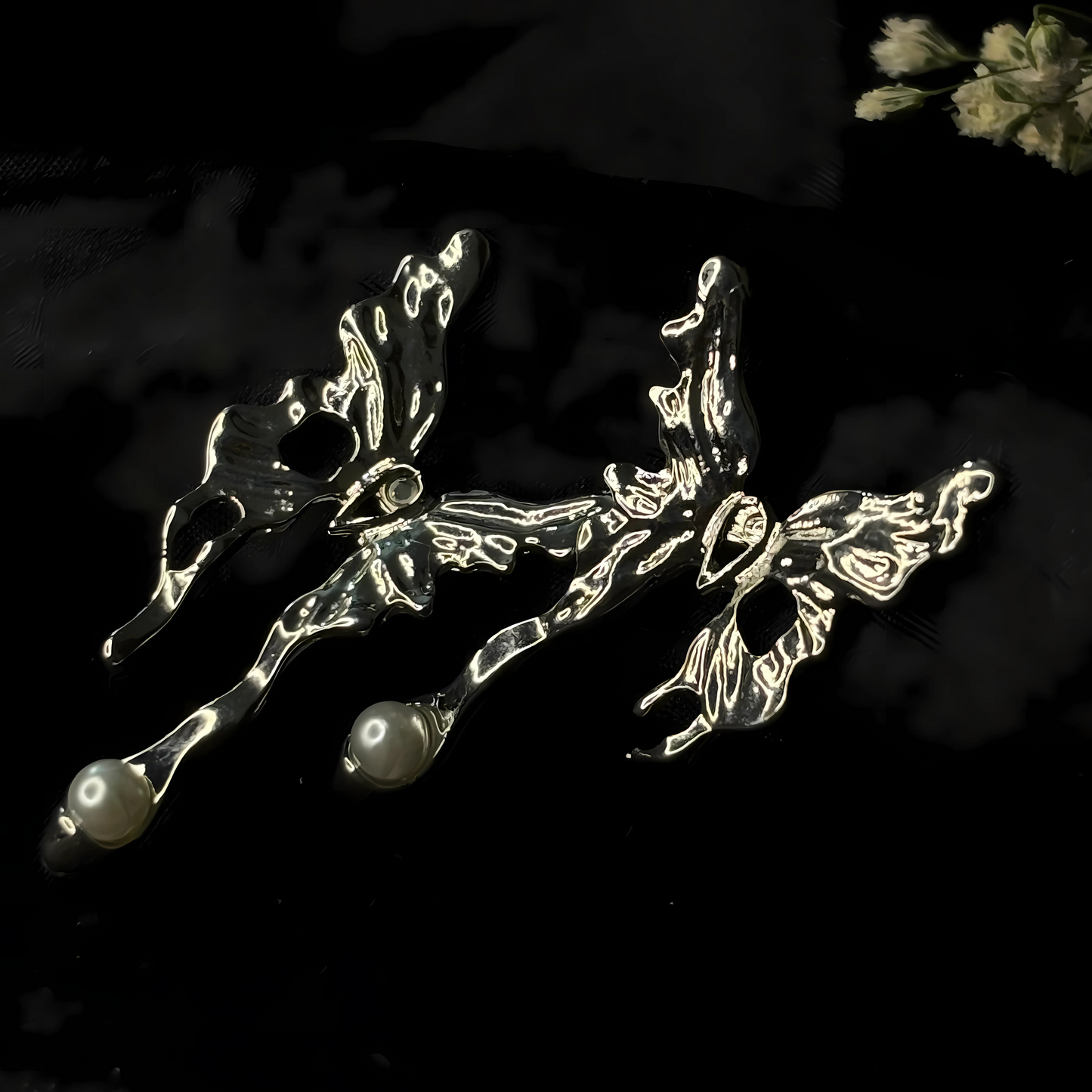 Metal Butterfly Earrings