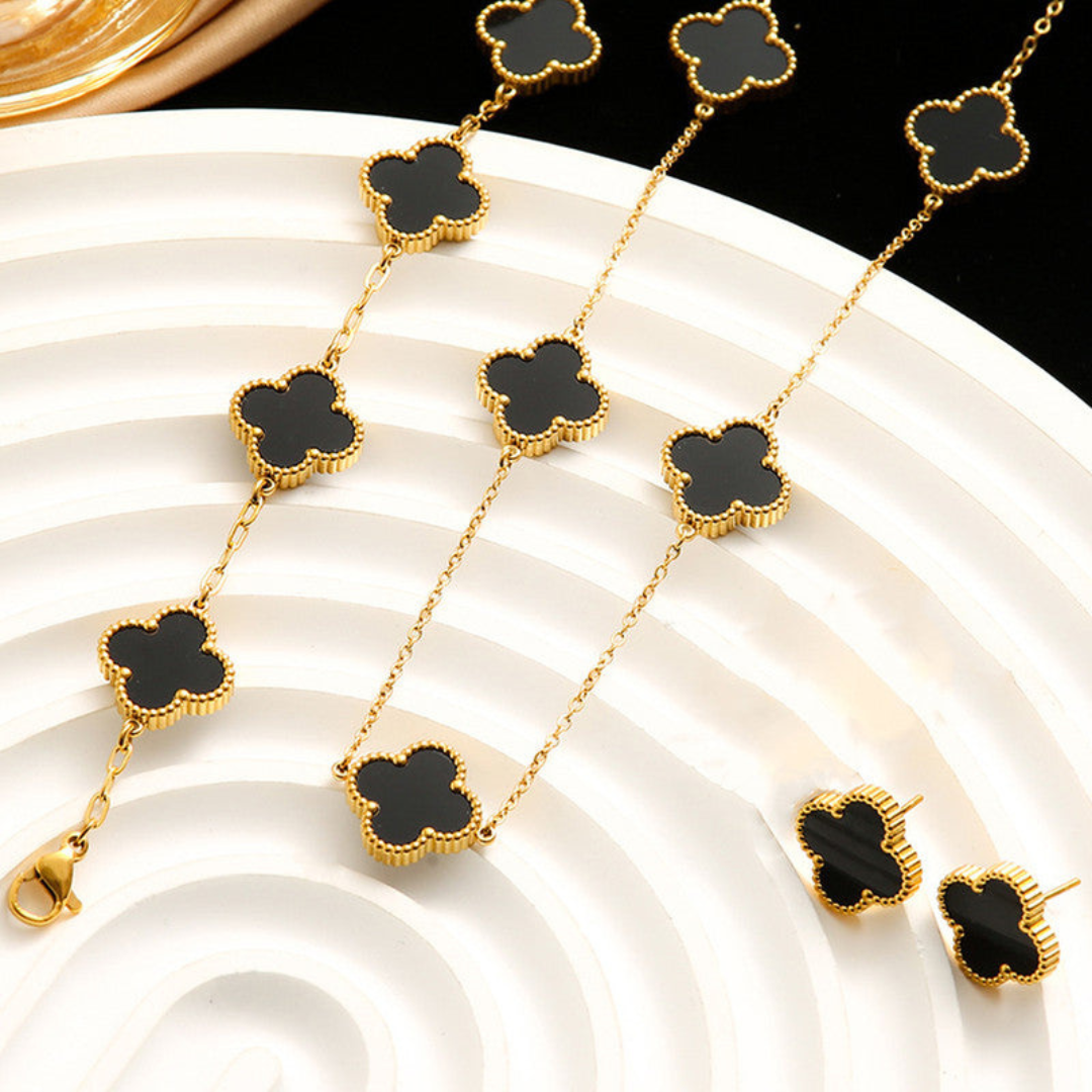 Clover Set (Necklace, Bracelet, Earrings)
