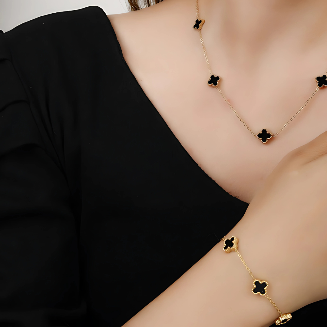 Clover Set (Necklace, Bracelet, Earrings)