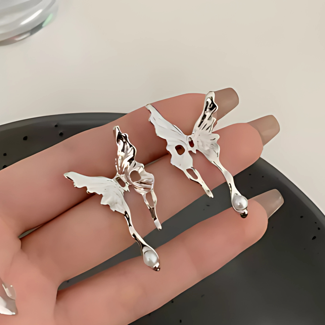 Metal Butterfly Earrings