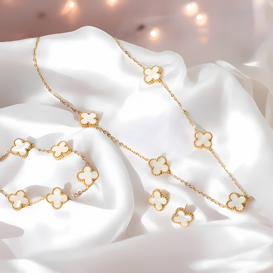 Clover Set (Necklace, Bracelet, Earrings)