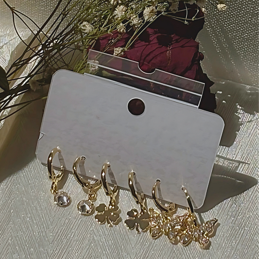 Rhinestone Huggies (3 Pieces Set)