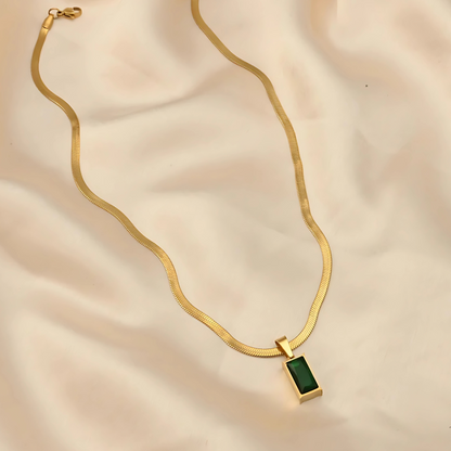 Green Emerald Set – Necklace & Bracelet