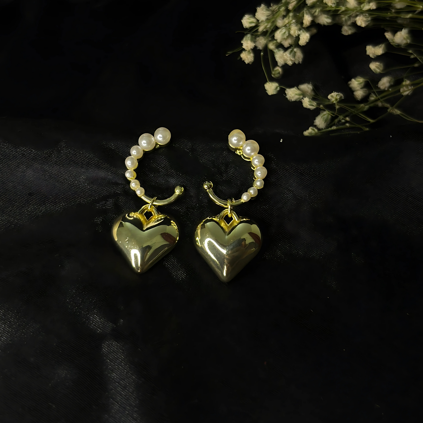 Heart Drop Earrings