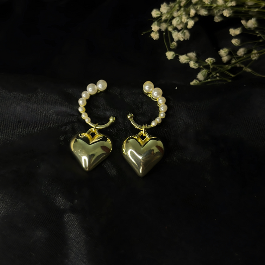 Heart Drop Earrings