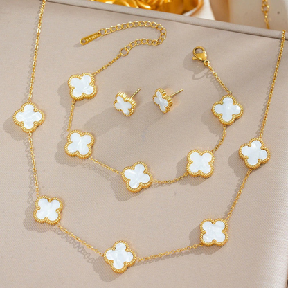 Clover Set (Necklace, Bracelet, Earrings)