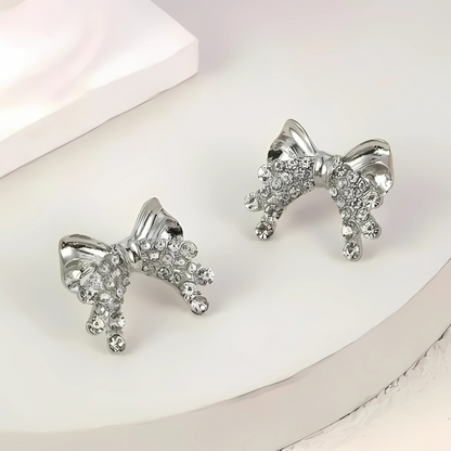 Metal Bow Earrings