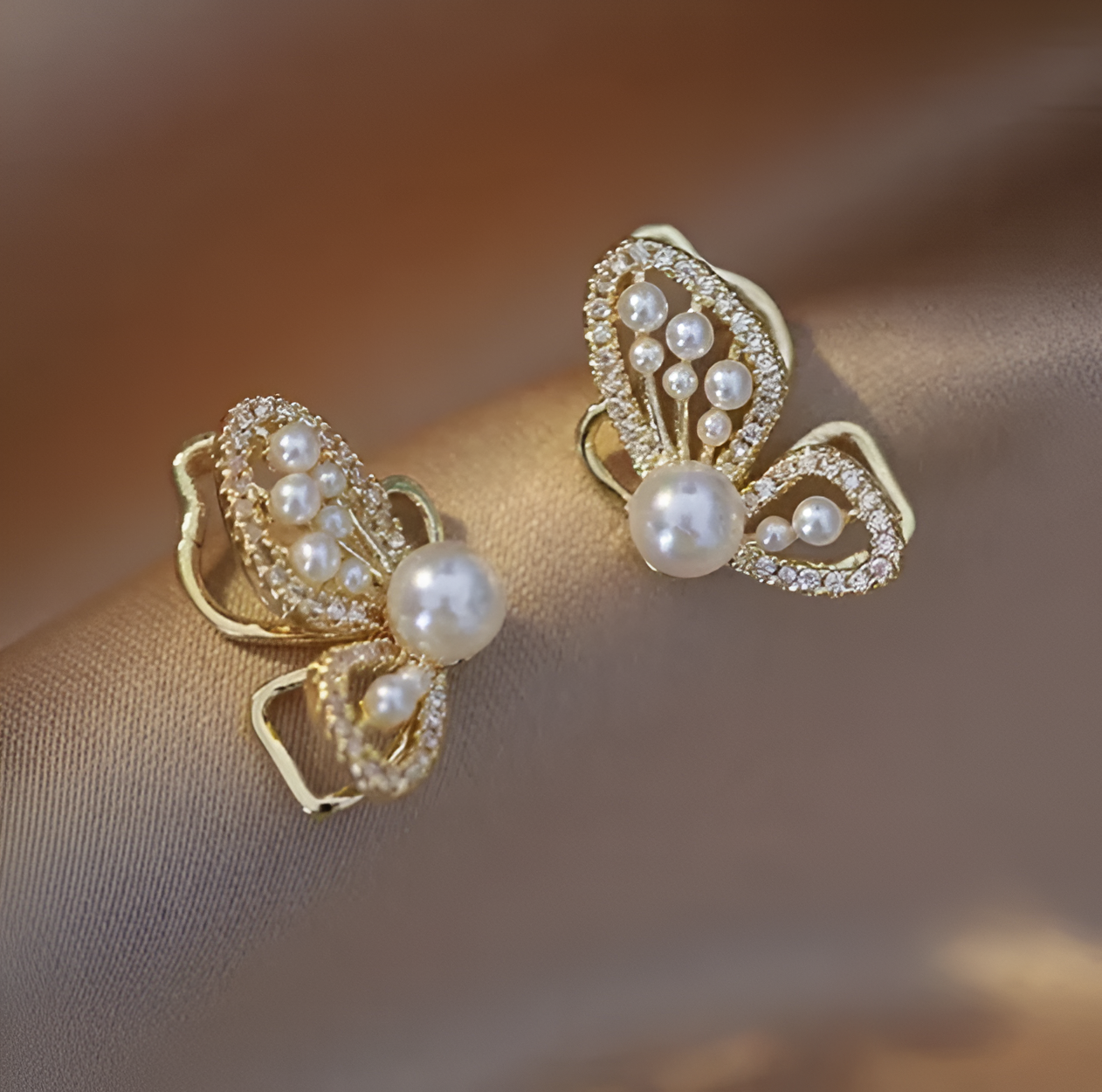 Pearl Butterfly Studs