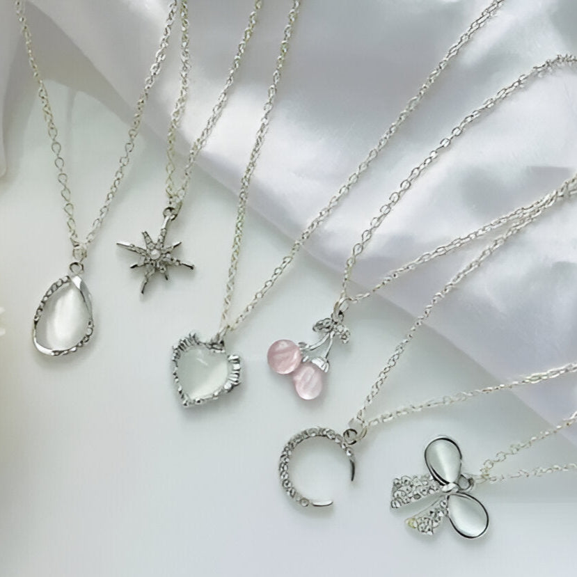 6 Charm Necklace Set